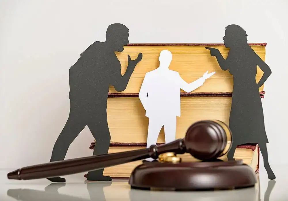 image of couple arguing through divorce Hampshire